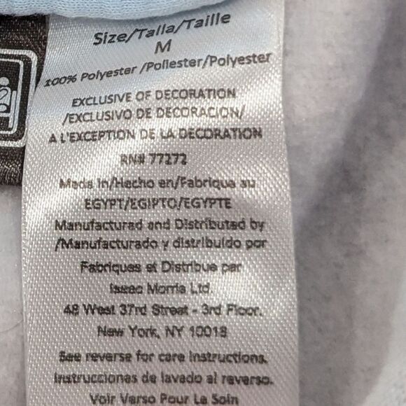 The Office Dunder Mifflin Paper Junior's White Light Blue Tie Dye Hoodie Medium - Picture 5 of 6